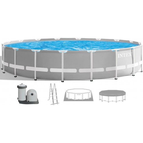 INTEX PRISM FRAME Rundpool 549 × 122 cm mit Kartuschenfilteranlage 12V 26732GN INTEX PRISM FRAME Rundpool 549 × 122 cm mit Kartuschenfilteranlage 12V 26732GN