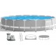 INTEX PRISM FRAME Rundpool 549 × 122 cm mit Kartuschenfilteranlage 12V 26732GN