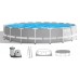 INTEX PRISM FRAME Rundpool 610 × 132 cm mit Kartuschenfilteranlage 12V 26756GN