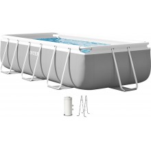 INTEX PRISM FRAME Rechteckpool 300 × 175 × 80 cm mit Filteranlage 220–240V 26784NP