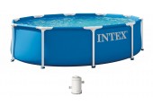 INTEX METAL FRAME Pool 305 × 76 cm mit Filteranlage 220–240V 28202ND