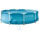 INTEX METAL FRAME BEACHSIDE Pool 305 × 76 cm mit Filteranlage 12V 28208GN