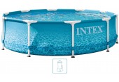 INTEX METAL FRAME BEACHSIDE Pool 305 × 76 cm mit Filteranlage 220–240V 28208NP