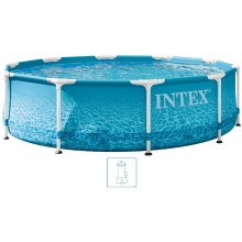 INTEX METAL FRAME BEACHSIDE Pool 305 × 76 cm mit Filteranlage 220–240V 28208NP