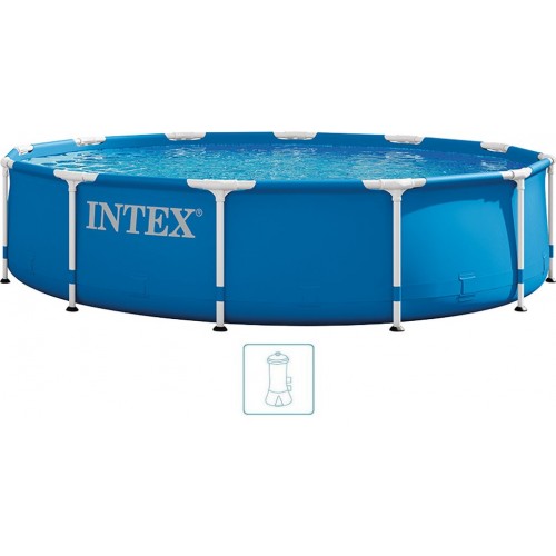 INTEX METAL FRAME Pool 366 x 76 cm mit 220–240-V-Filteranlage 28212NP