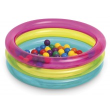 INTEX BABY BALL PIT Aufblasbares Bällebad mit drei Ringen 86 x 25 cm 48674