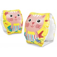 INTEX Schwimmhilfe 2 Schwimmhilfen Happy Kitten Arm Bands 20cm x 15cm 3-6 Jahre 56665EU