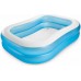 INTEX rechteckiger Pool, Blau Weiß 203x152x48 cm 57180NP