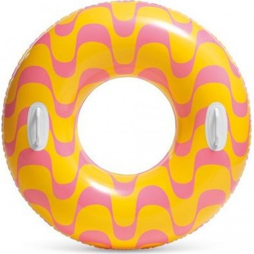INTEX Aufblasbarer Ring mit Griffen 91 cm, orange-rosa 59256NP INTEX Aufblasbarer Ring mit Griffen 91 cm, orange-rosa 59256NP