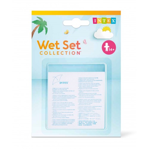 INTEX 6 Reparaturflicken selbstklebend für PVC Pool Boot Luftbett Luftmatratze, 59631NP