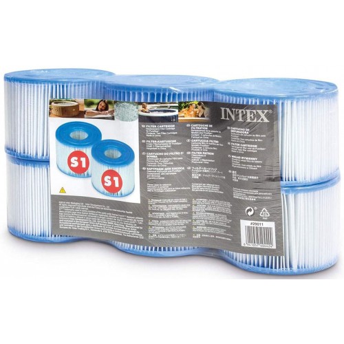 INTEX Whirlpool Filter Cartridge S1 29011 (6 Stück)
