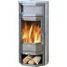 ABX KIRUNA, 4649-4 Holz-Kaminofen, graues Blech+Speckstein 4649-4M