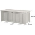 KETER ROCKWOOD 570L Garten-Aufbewahrungsbox 155 x 72,4 x 64,4 cm, weiß 17197729