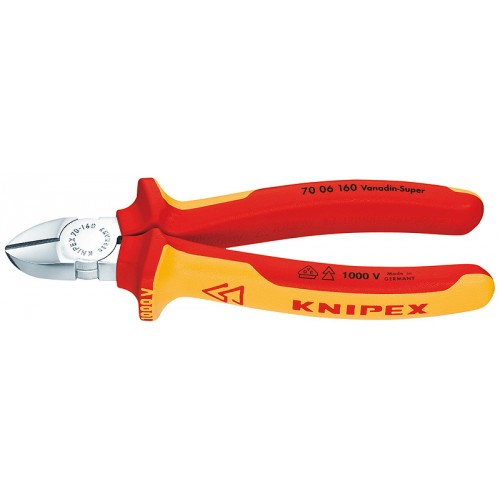 KNIPEX Seitenschneider 160 mm VDE isoliert 7006160