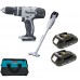 Makita Spezial Akku Set DHP453Z+DCL180 +2xBL1815 in Tasche DLX2056SYW