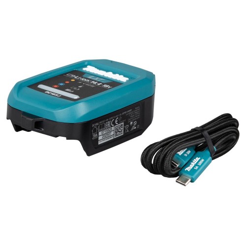 Makita 1916D9-8 Ladegerät DC18SJ mit USB-PD-Kabel