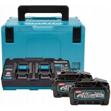 Makita 191U00-8 Starter Set Li-ion XGT40V 2xBL4040+1xDC40RB+Makpac