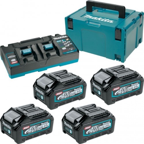 Makita 191U28-6 Starter Set Li-ion XGT 40V 4xBL4040+1xDC40RB+Makpac