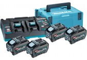 Makita 191U42-2 Akku Starter Set Li-ion XGT 40V 4xBL4050F+1xDC40RB+Makpac