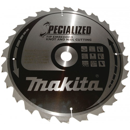 MAKITA B-33087 Kreissägeblatt 355x30x24Z Specialized Holz mit Nagelrückständen MAKITA B-33087 Kreissägeblatt 355x30x24Z Specialized Holz mit Nagelrückständen