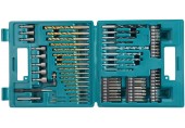 Makita B-49373 75-tlg. Bohrer- und Bit-Set Silbern
