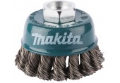 Makita D-24119 Topfbürste aus gezopftem Stahldraht 60 mm, Drahtstärke 0,5 mm