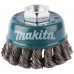 Makita D-24119 Topfbürste aus gezopftem Stahldraht 60 mm, Drahtstärke 0,5 mm