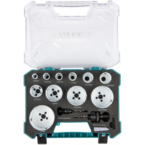 Makita D-82959 BiM Lochsägen-Set, 14-teilig im Kunststoffkoffer