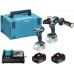 Makita DLX2549TJ Akku-Kombo-Kit DHP492+DTD173 Li-Ion LXT 18V/5,0Ah