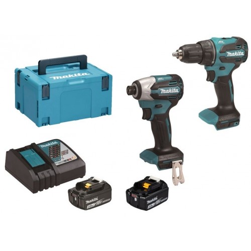Makita DLX2577JX2 Akku-Set DDF490+DTD158 Li-Ion LXT (2x3,0Ah/18V) Macpak