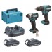 Makita DLX2577V01 Akku-Set DDF490+DTD158 Li-Ion LXT (2×2,0 Ah/18V), Makpac