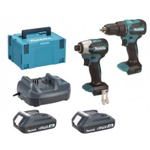 Makita DLX2580V01 Akku-Set DHP490+DTD158 Li-Ion LXT (2×2,0 Ah/18V), Makpac