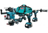 Makita DLX4155TX1 Combo set DGA504 + DDF486 + DTD153 + DHR243 + (18V/2x5,0Ah) Tasche