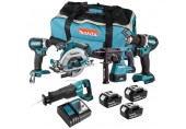 Makita DLX5032T Akku-Set 18V DDF484, DTD153, DHS680, DJR187, DHR242, DC18RC, 3 x BL1850B