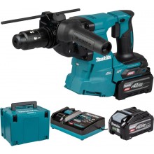 Makita HR012GU201 Akku-Kombihammer SDS-Plus AWS XGT (2×4,0 Ah/40V), Makpac