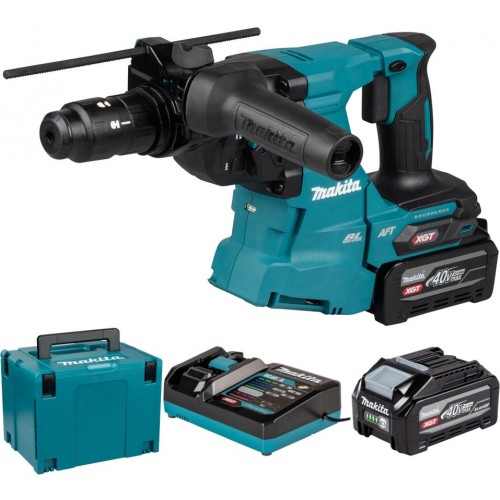 Makita HR012GU201 Akku-Kombihammer SDS-Plus AWS XGT (2×4,0 Ah/40V), Makpac