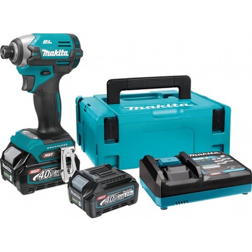 Makita TD003GA201 Akku-Schlagschrauber 1/4" Li-ion XGT (2x2,0Ah/40V) Makpac