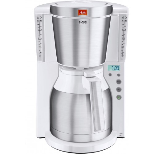 Melitta Look® Therm Timer Filterkaffeemaschine, weiß