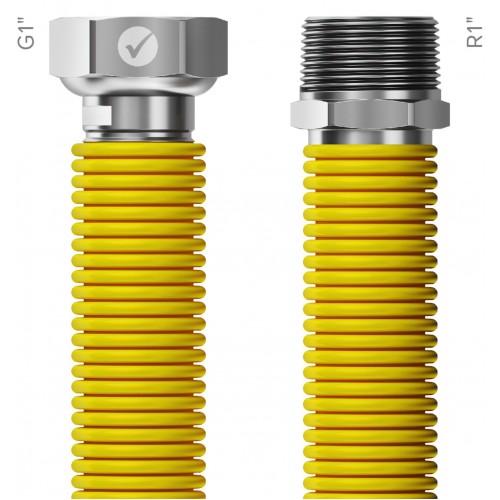 MERABELL Gas, Flexi Schlauch 75-150 cm G1"-R1" M0065