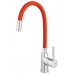 FERRO Spültischarmatur mit flexiblem Arm, Rot/Chrom 70710,0CV