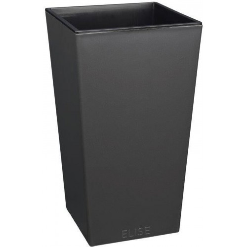 PLASTKON In- & Outdoor Blumentopf Elise 30 cm anthrazit glänzend PLASTKON In- & Outdoor Blumentopf Elise 30 cm anthrazit glänzend