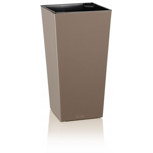 PLASTKON In- & Outdoor Blumentopf Elise 15 cm taupe glänzend PLASTKON In- & Outdoor Blumentopf Elise 15 cm taupe glänzend