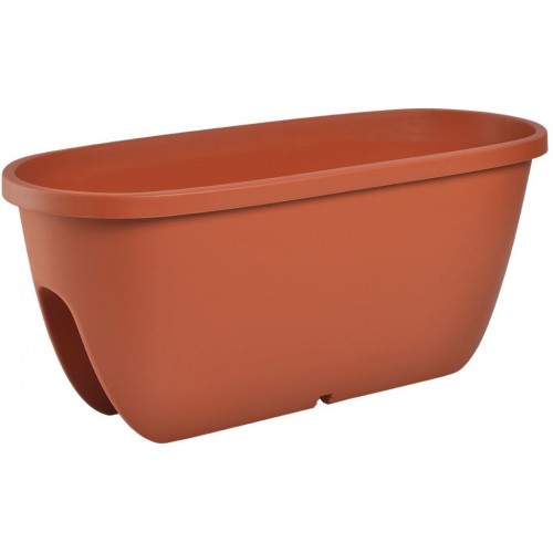 PLASTKON Geländerkasten Balconia Ovi 60 cm terrakotta PLASTKON Geländerkasten Balconia Ovi 60 cm terrakotta