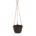 PLASTKON Hängeblumentopf Hängeampel Marina 30 cm braun