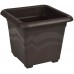 PLASTKON Blumentopf Quattro 20x20 cm braun