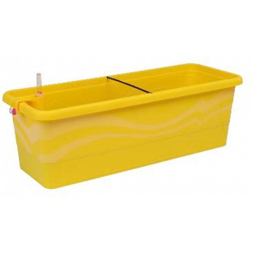 PLASTKON Bewässerungssystem Blumenkasten Smart System Gardenie 40 cm gelb
