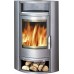 ABX POLAR 4656-6-III W ecke-formig, Holz-Kaminofen, schwarz + Öfchen Speckstein 4656-6C