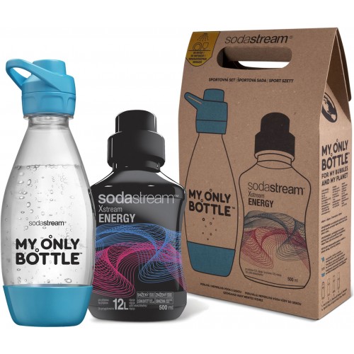 SODASTREAM Sports Set Flasche 0,6 l + Energy SODA