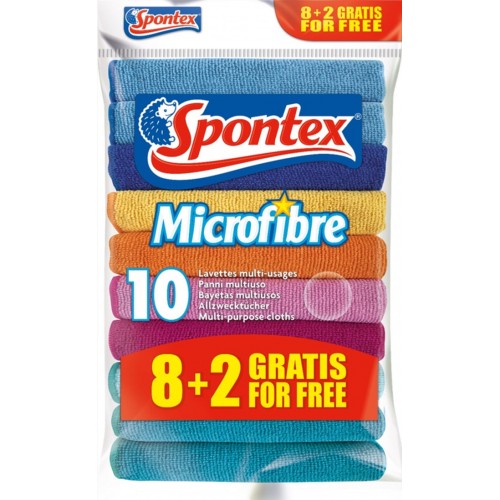 Spontex Microfibre Allzwecktücher 8+2 Gratis