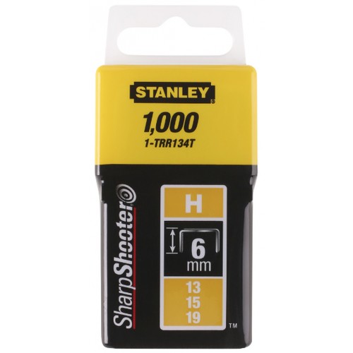 Stanley 1-TRR134T Klammern Typ H 13/15/19 - 6mm, 1000 Stück